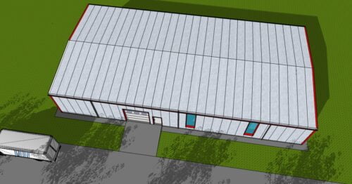 Hala Metalica Industriala 15x30m Metal Works