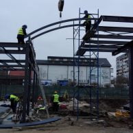 Montaj structura metalica benzinarie